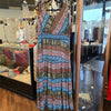 ROZ & ALI Earth Tone Maxi Dress 20 - PopRock Vintage. The cool quotes t-shirt store.