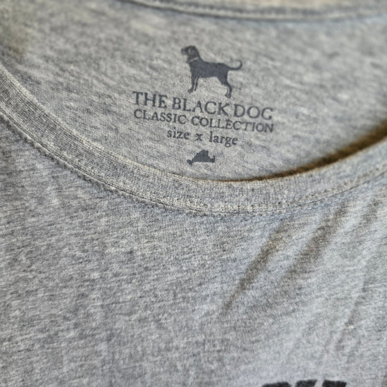 THE BKACK DOG Grey Long Sleeve XL - PopRock Vintage. The cool quotes t-shirt store.