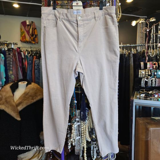 LOFT Tan Corduroy Pants 18