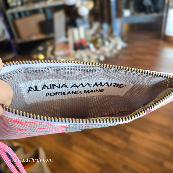ALAINA AM MARIE Pink/White "Lobster Bisque" Clutch