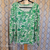 LILLY PULITZER Green/White WILD Pattern Long Sleeve Tee XXL - PopRock Vintage. The cool quotes t-shirt store.