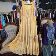  PRICE DROP! ALIZEHP Yellow Maxi Dress w. Front Cutout 38