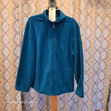  KAREN SCOTT Turquoise Zip Up Fleece 1X - PopRock Vintage. The cool quotes t-shirt store.