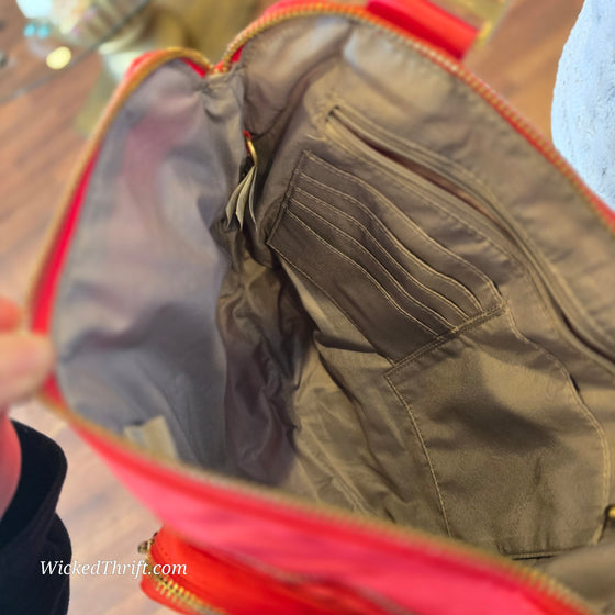 BAGGALLINI Red Travel Bag