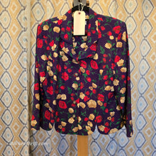 VINTAGE LESLIE FAY Purple Floral Jacket 16 - PopRock Vintage. The cool quotes t-shirt store.