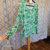 LILLY PULITZER Green/White WILD Pattern Long Sleeve Tee XXL - PopRock Vintage. The cool quotes t-shirt store.