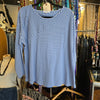 TALBOTS Blue/White Stripe Long Sleeve XL