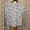 LOFT White/Colorful Doodle Design Tee L - PopRock Vintage. The cool quotes t-shirt store.
