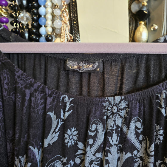 PRICE DROP! VANILLA SUGAR Black/Pattern 1X