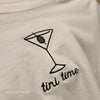 GOOGIE TWO SLEEVES White "Tini Time" Tee L - PopRock Vintage. The cool quotes t-shirt store.
